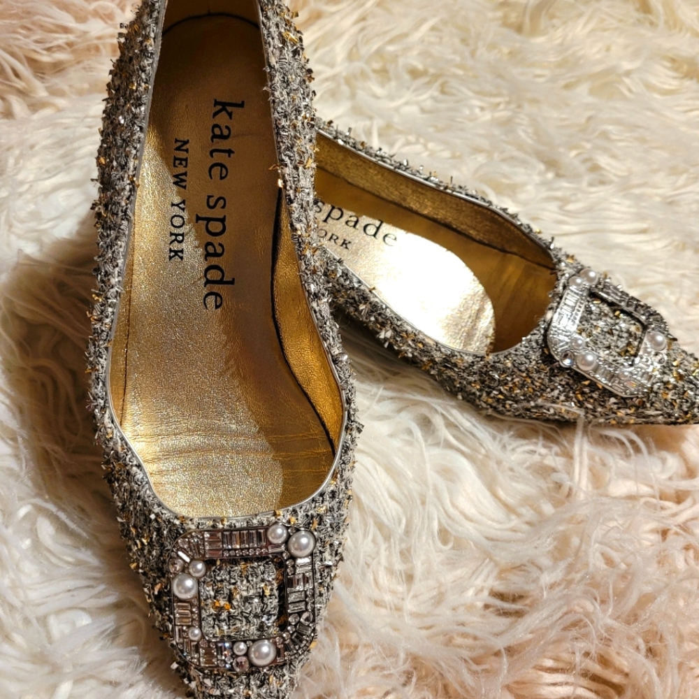Kate Spade pointy toe flats gently used